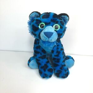 the petting zoo blue leopard big eyes sitting 2014 14 inch plush stuffed animal